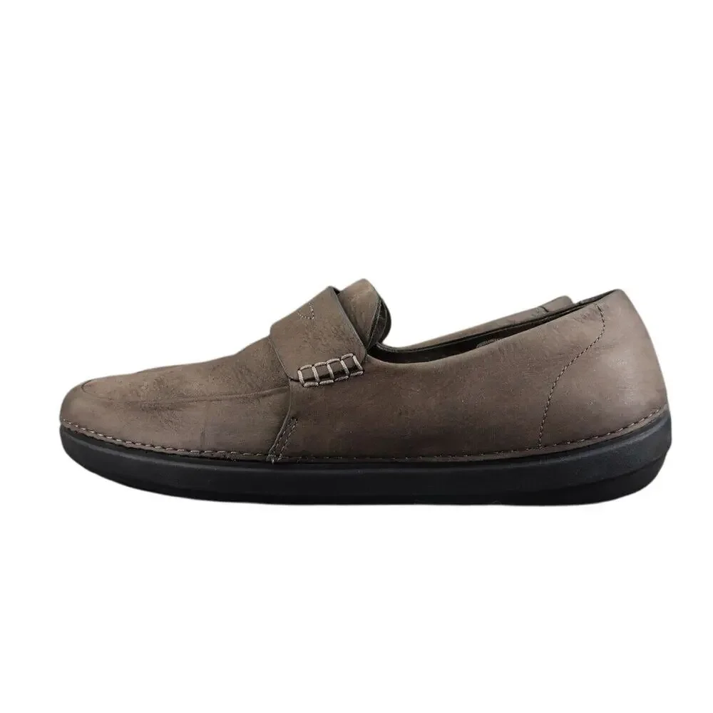 FitFlop Shoes Men 13 Loafer Slip On Comfort Classic Toning Leather Walking Brown